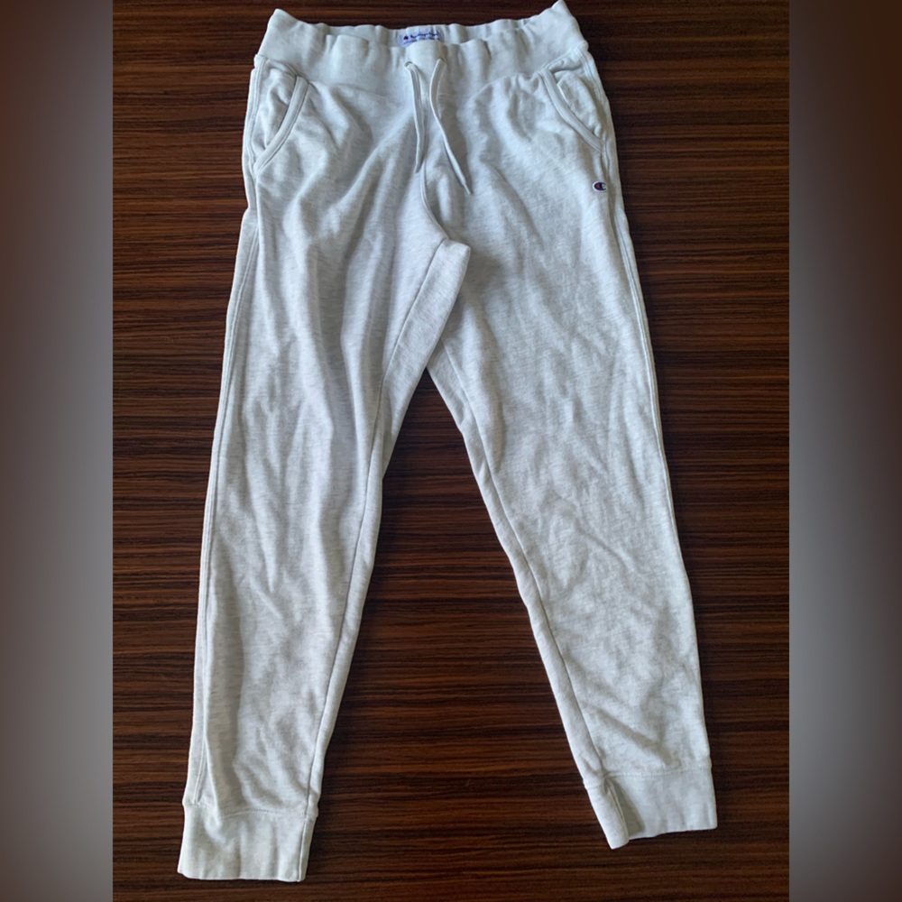 Champion Light Gray Jogger Sweatpants Size M